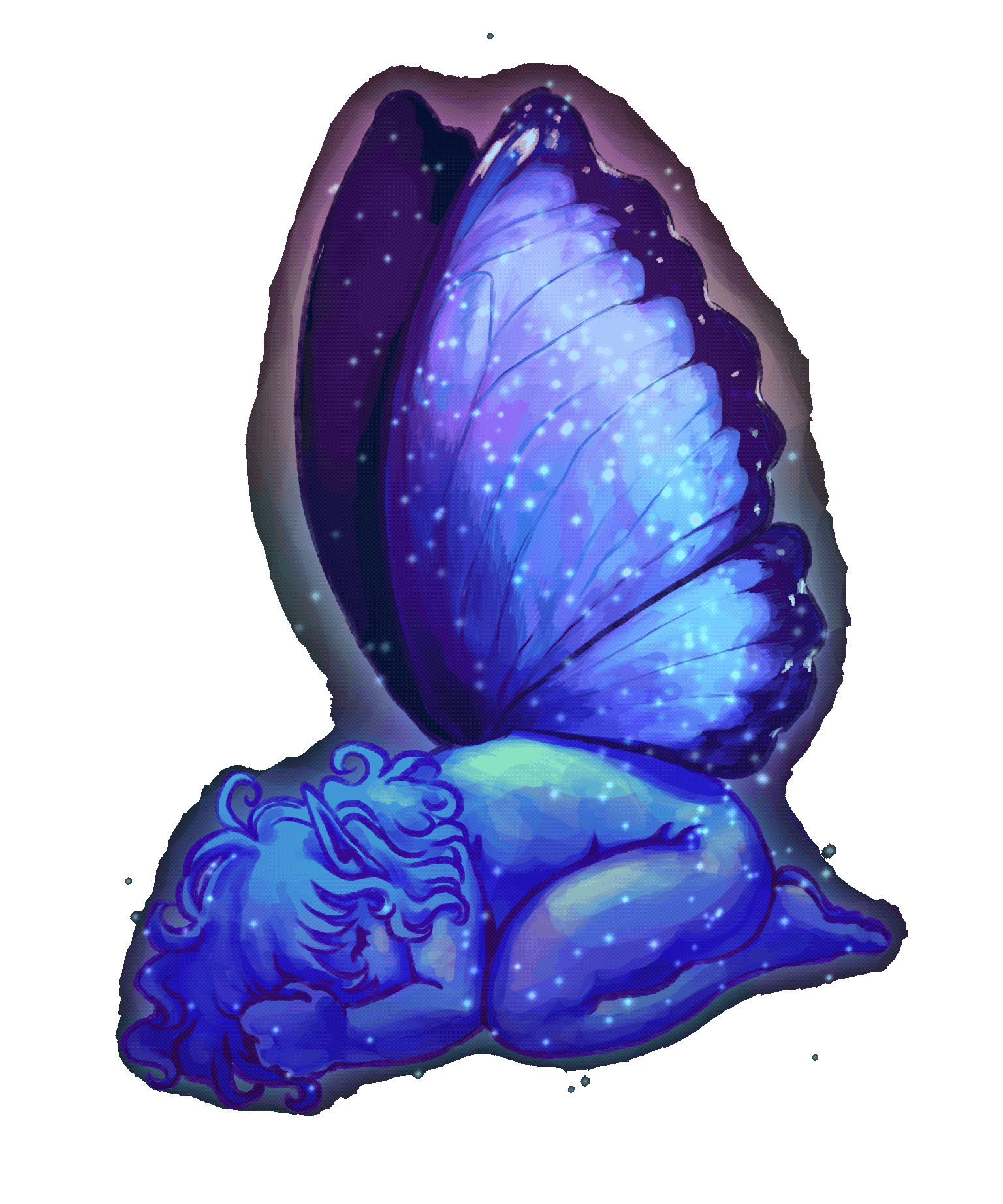 blue morpho fairy